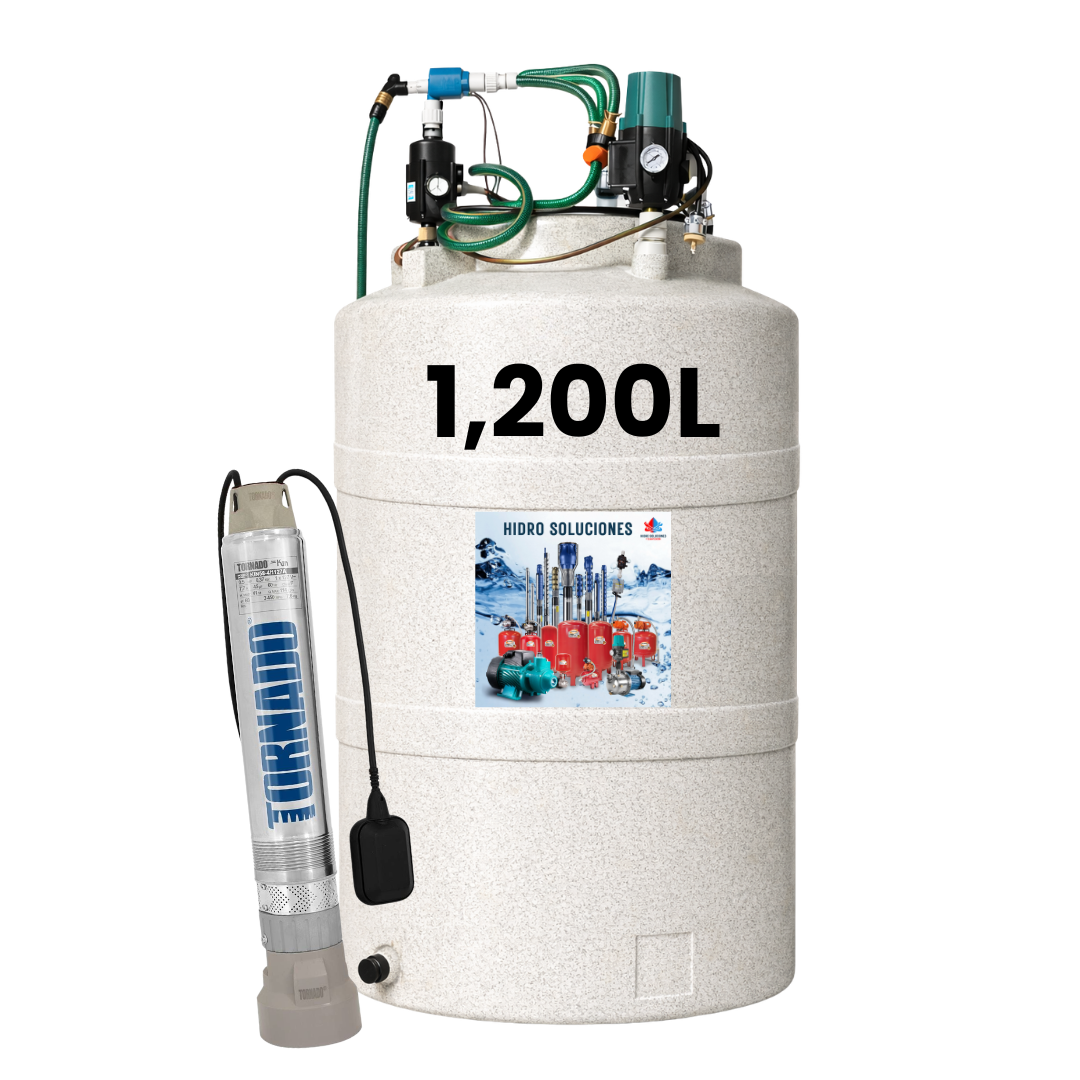 Cisterna Inteligente QUITAPÓN AMANTE 1,200L TECHO
